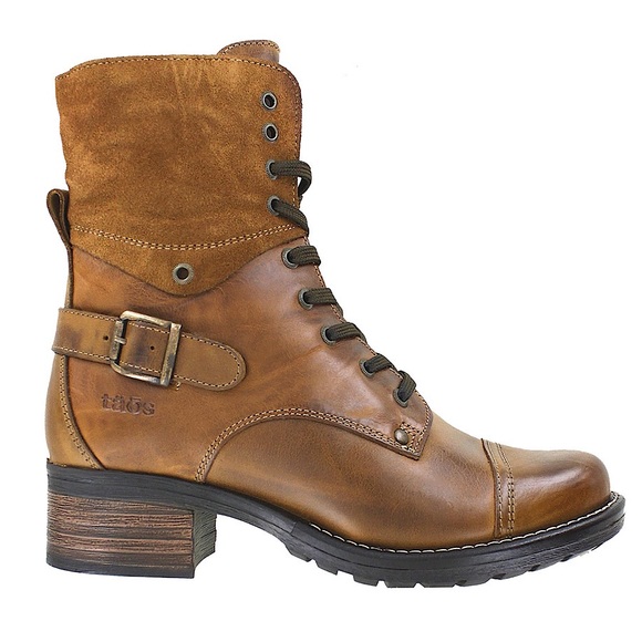 Taos Footwear Shoes - Taos Crave Golden Tan Leather Combat Boots